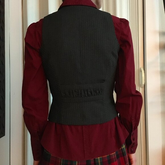 Vintage Y2K le chateau Victorian Steampunk Vest, Blazer and Shirt Set - Picture 5 of 15